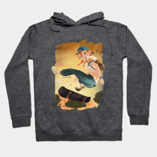 Skateboard Girl Hoodie